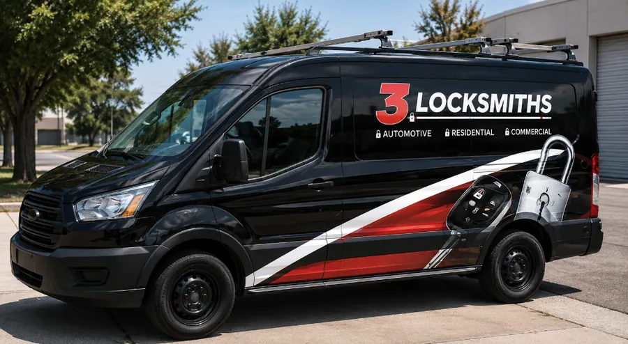 3 Locksmiths branded mobile service van